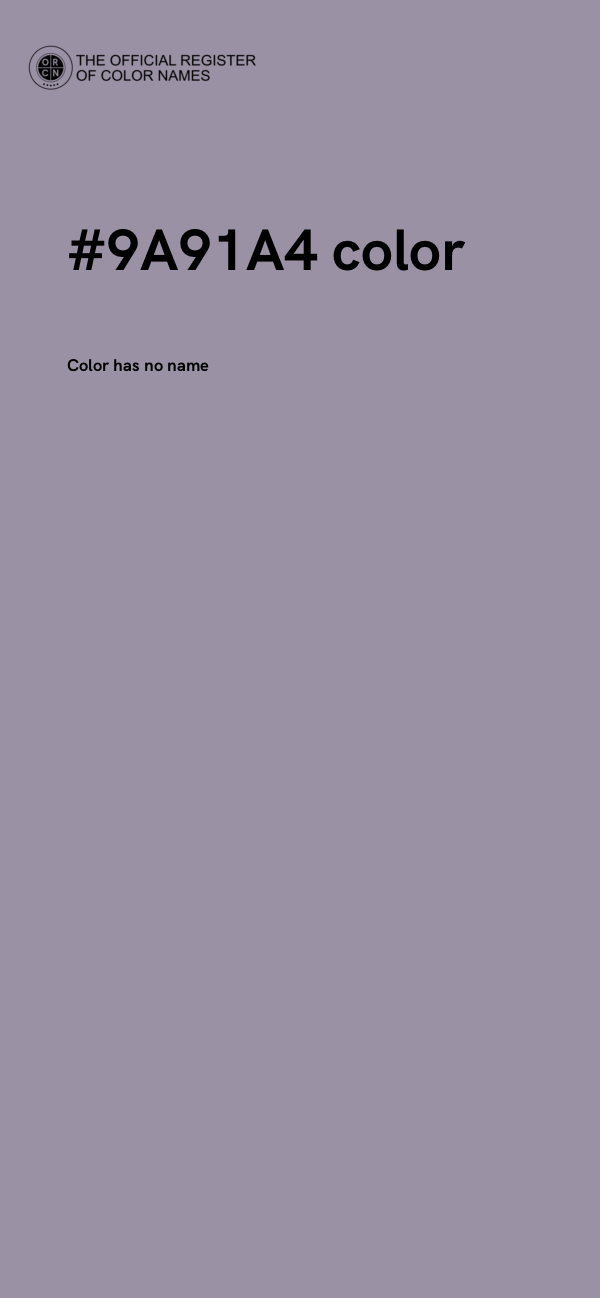 #9A91A4 color image