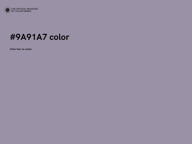 #9A91A7 color image