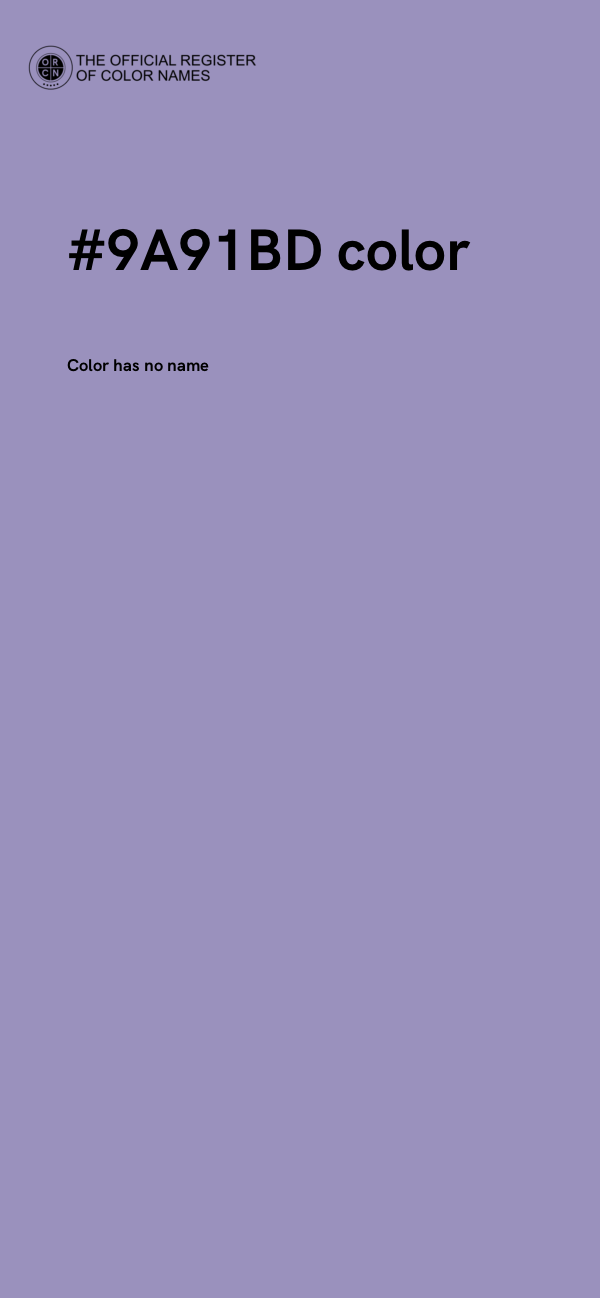 #9A91BD color image