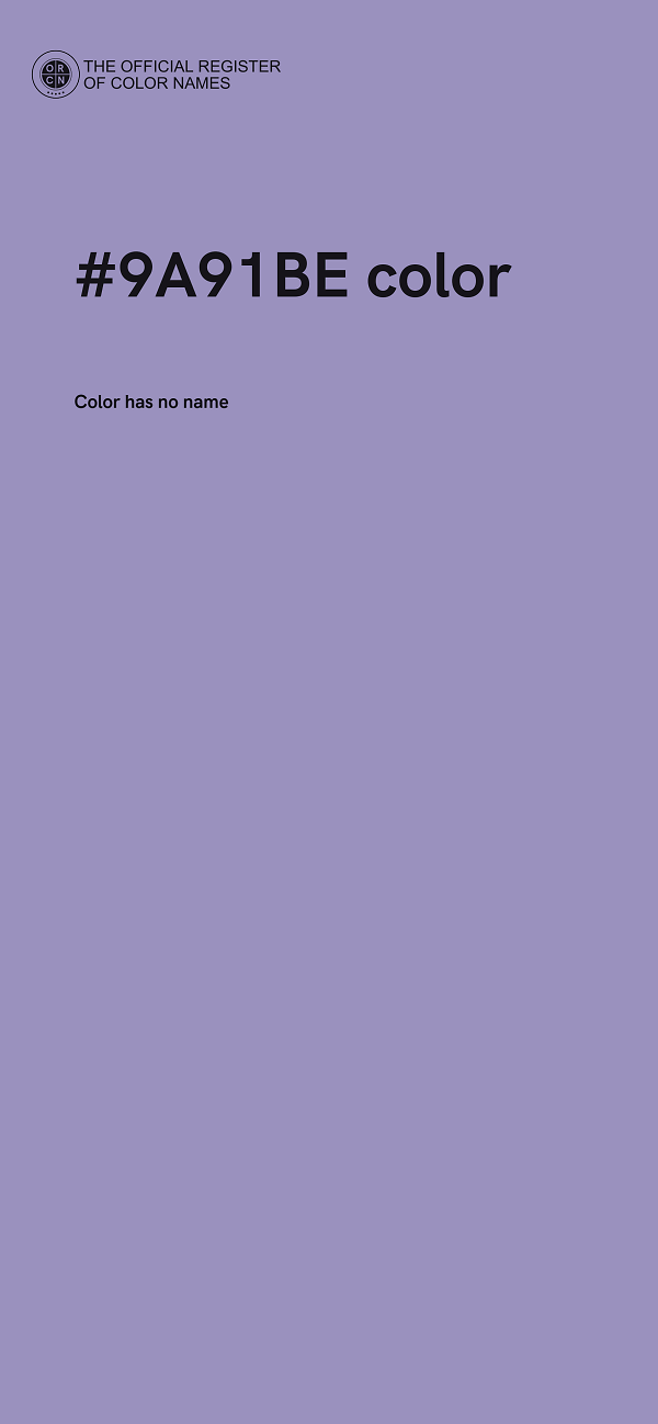 #9A91BE color image
