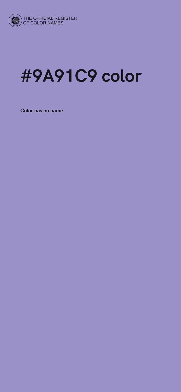 #9A91C9 color image