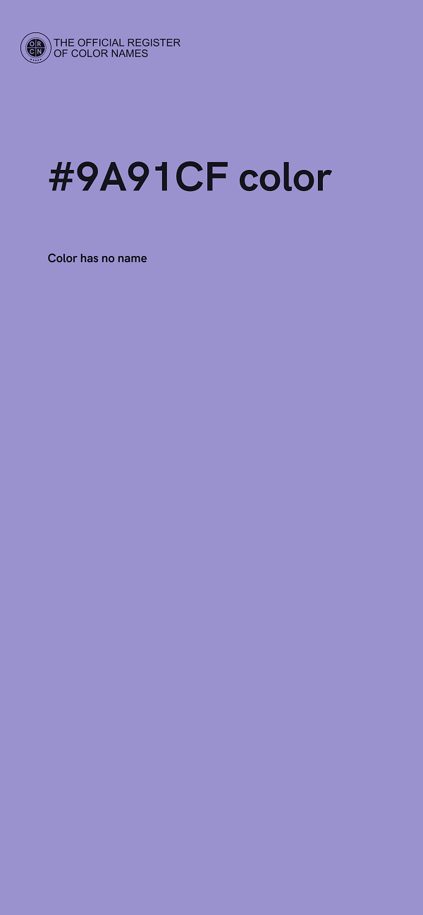 #9A91CF color image