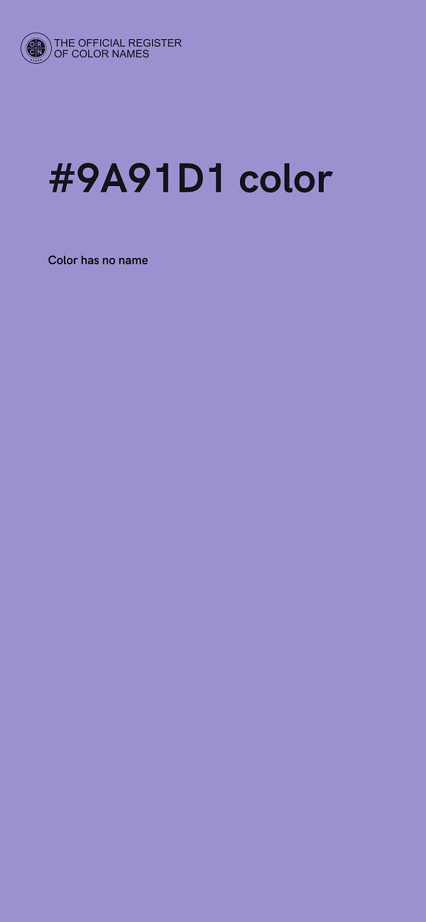 #9A91D1 color image
