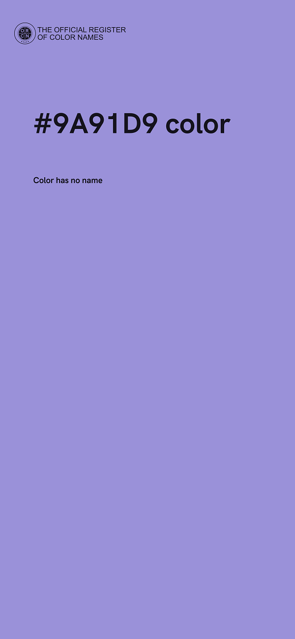 #9A91D9 color image