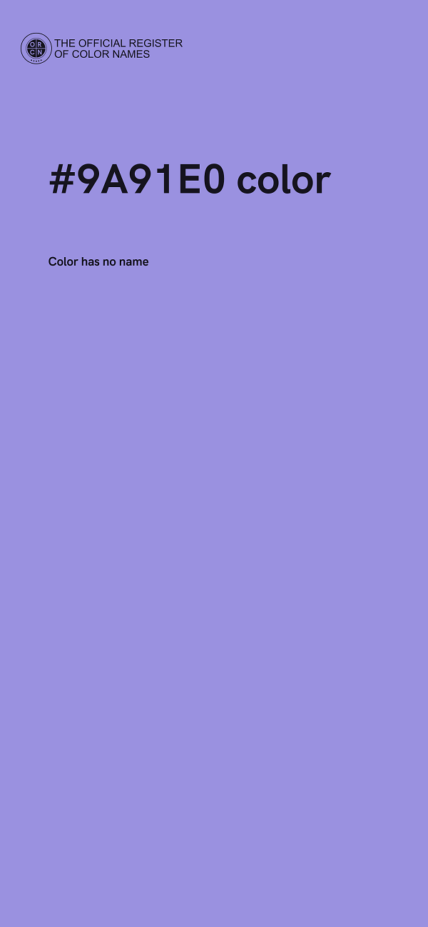 #9A91E0 color image
