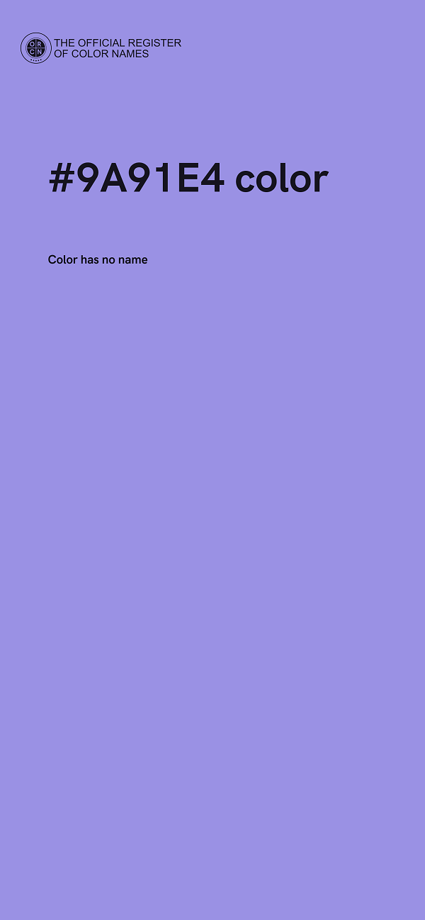 #9A91E4 color image
