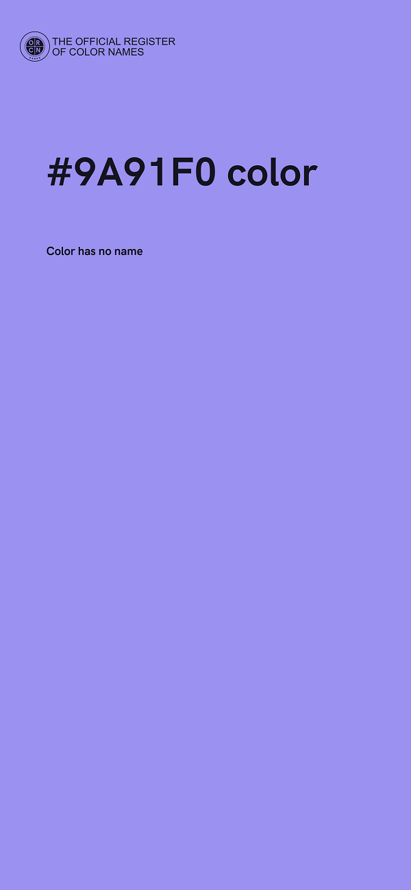 #9A91F0 color image
