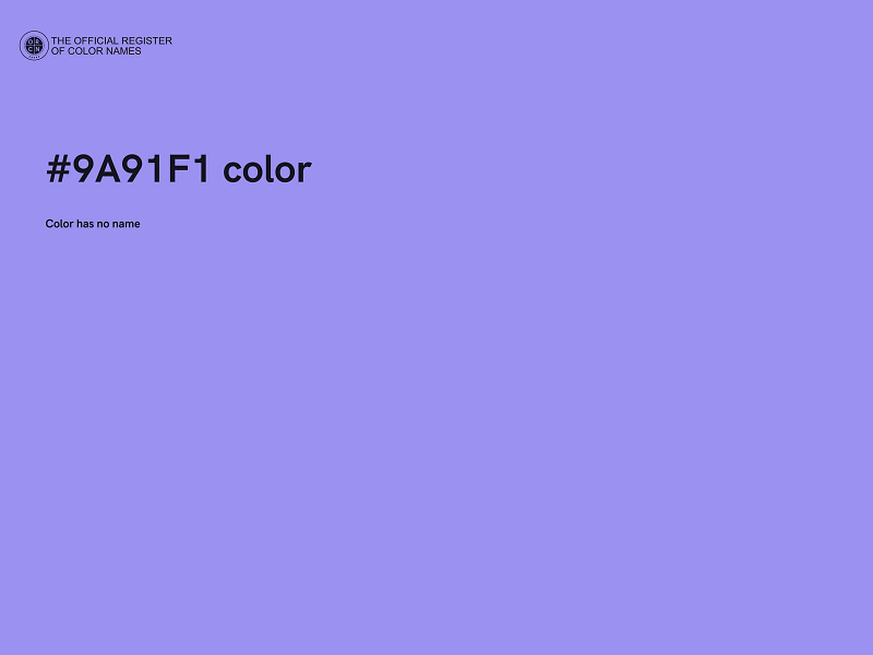 #9A91F1 color image