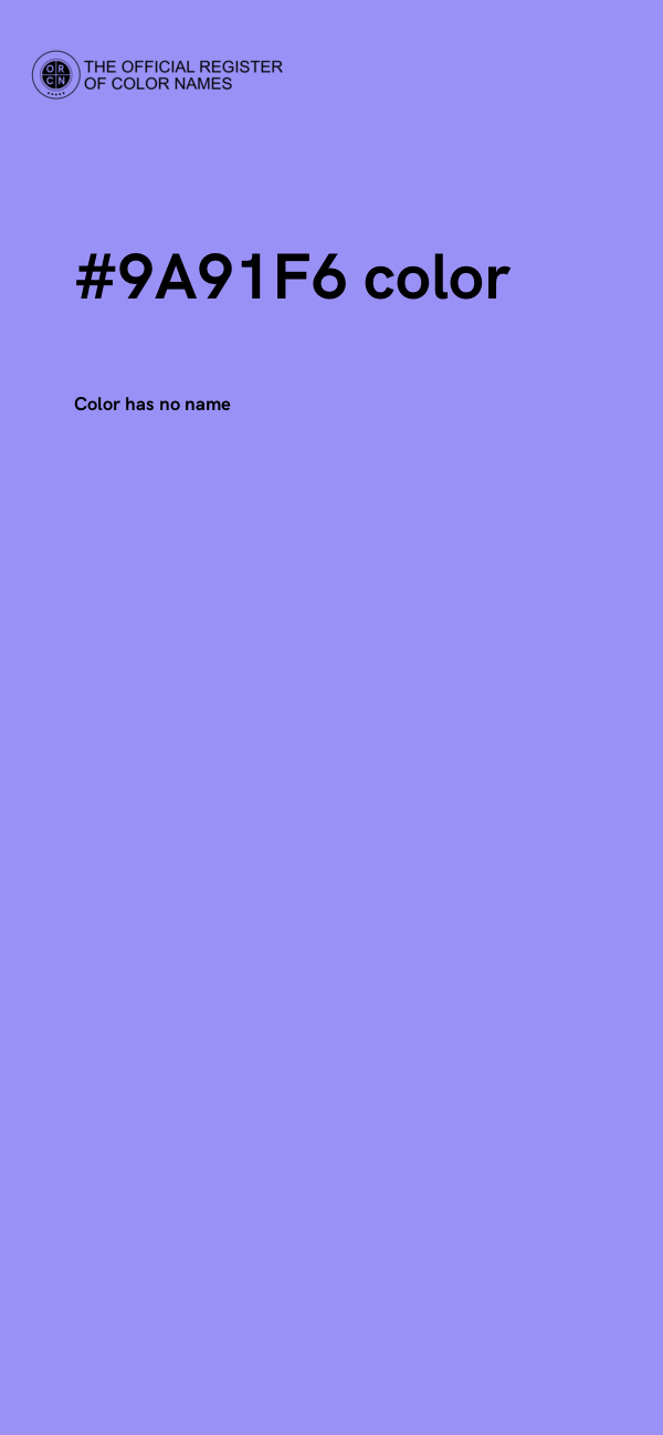 #9A91F6 color image