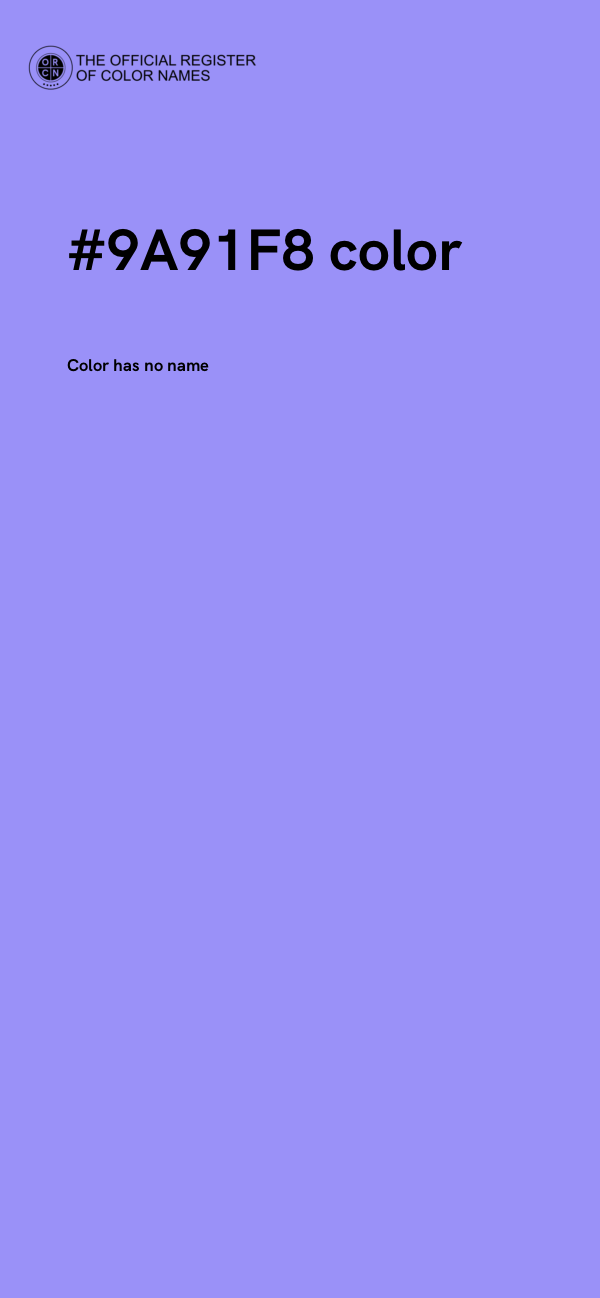 #9A91F8 color image