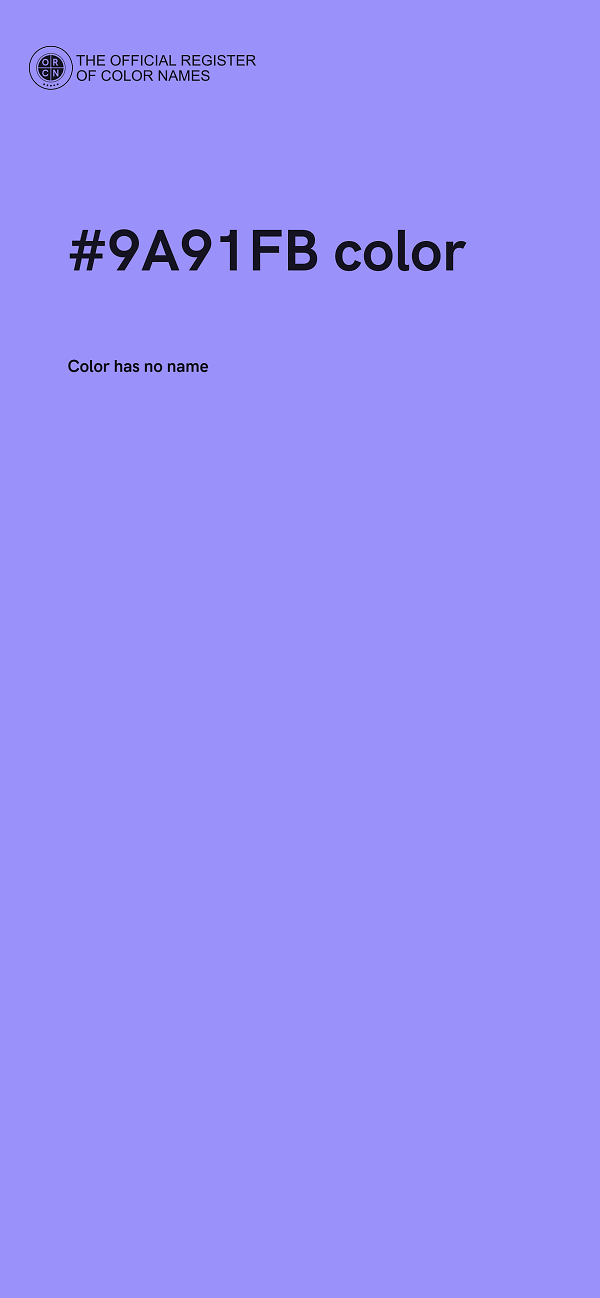 #9A91FB color image