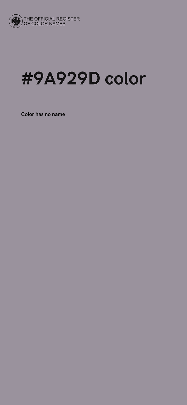 #9A929D color image