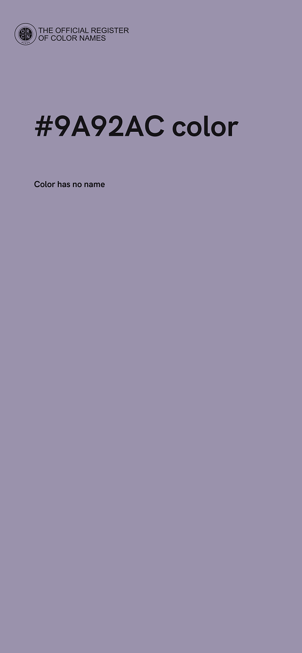 #9A92AC color image