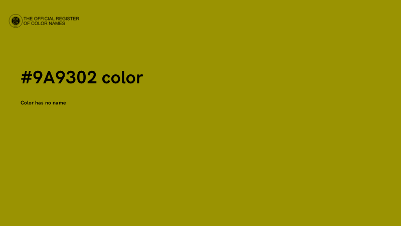 #9A9302 color image