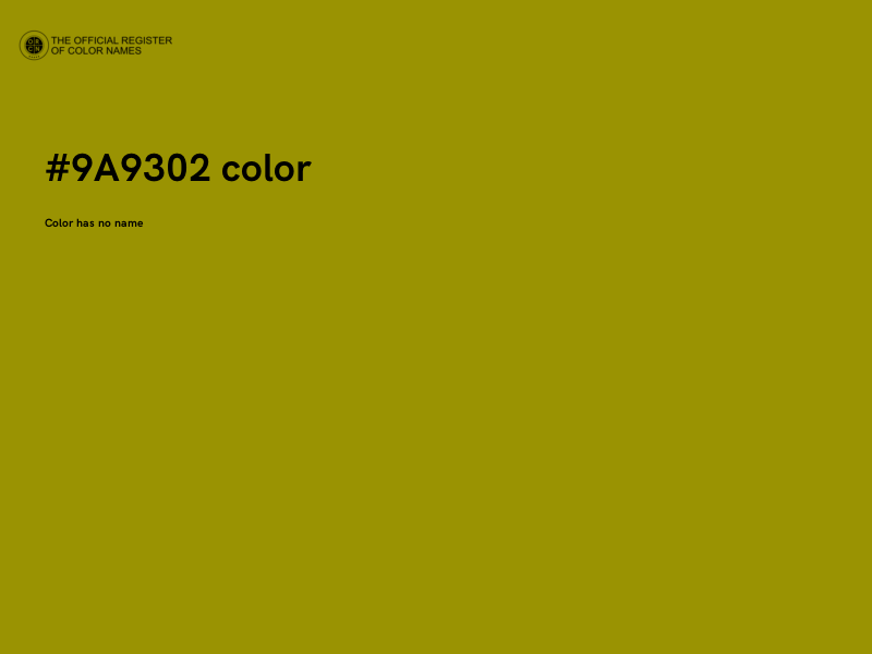 #9A9302 color image