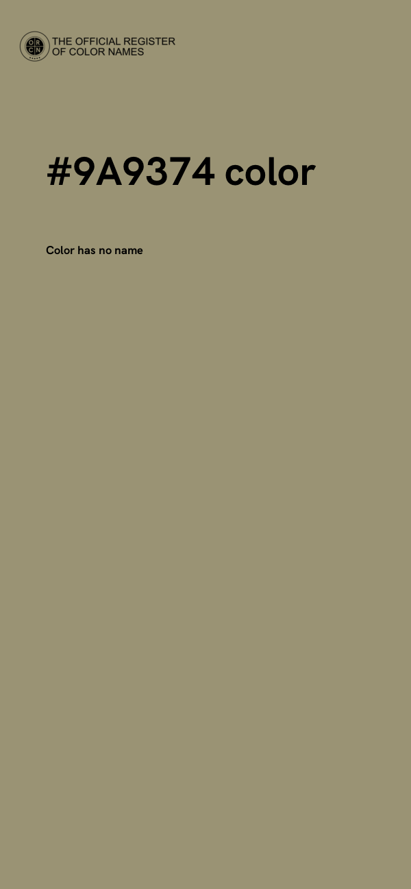 #9A9374 color image