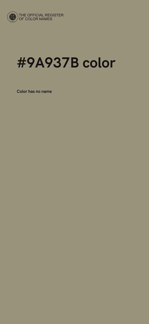 #9A937B color image