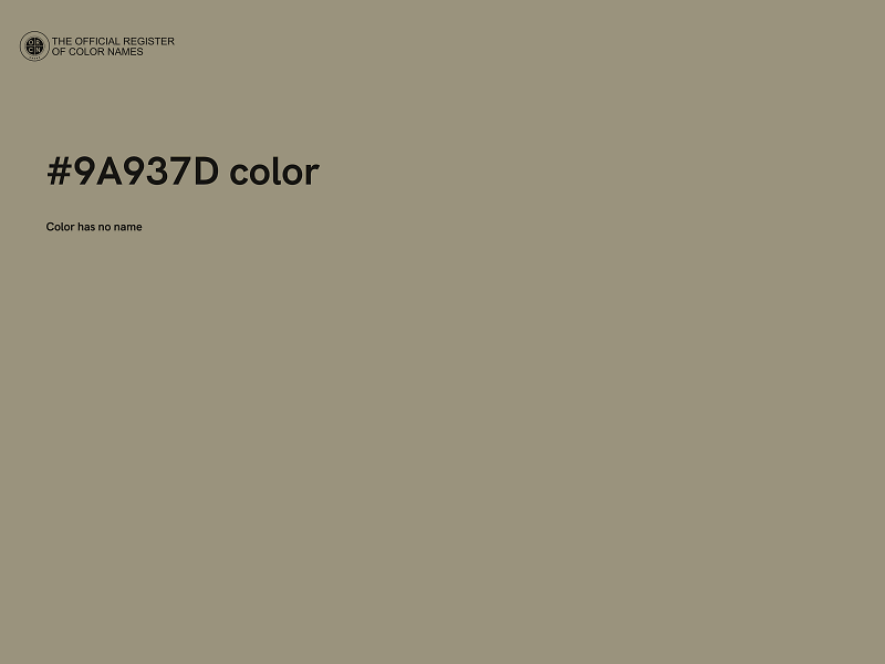 #9A937D color image