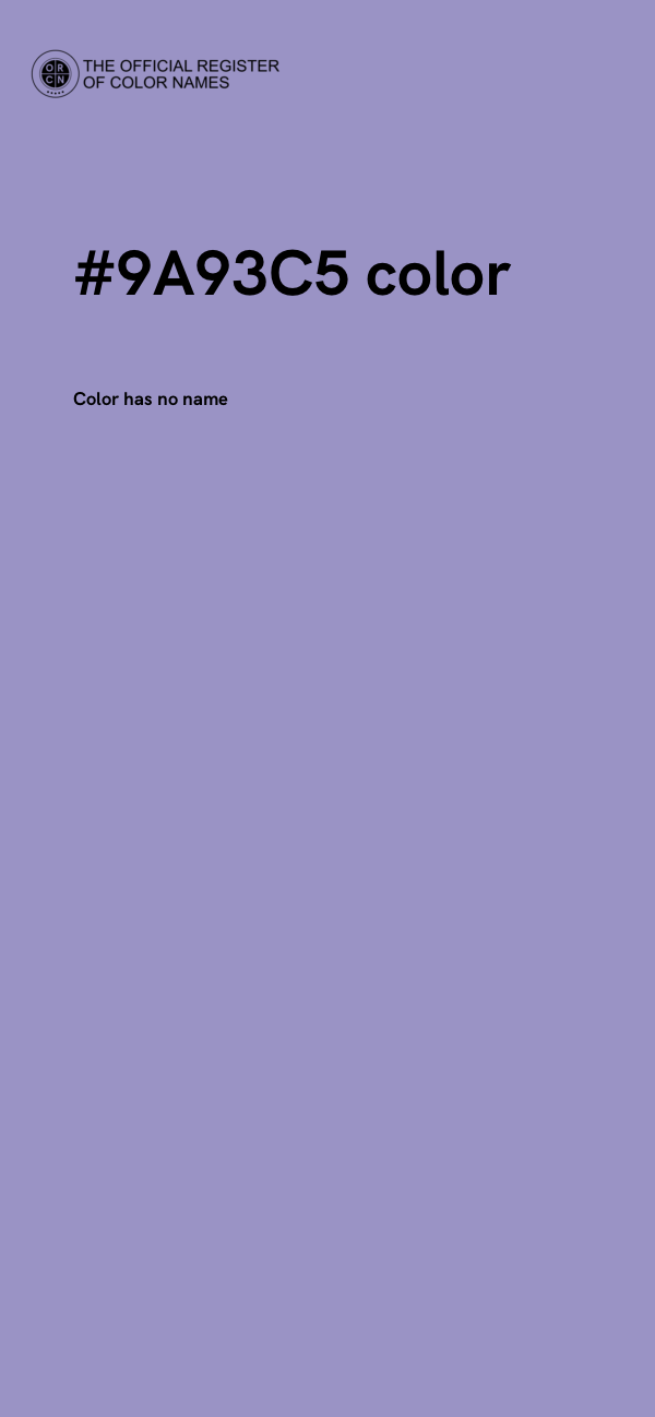 #9A93C5 color image