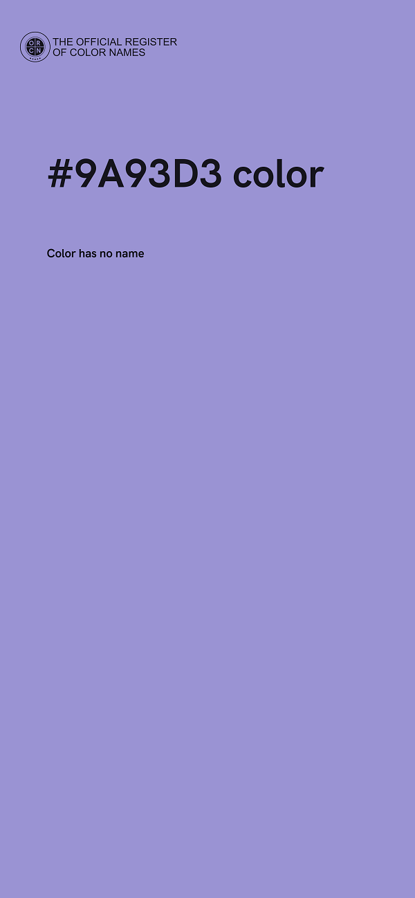 #9A93D3 color image