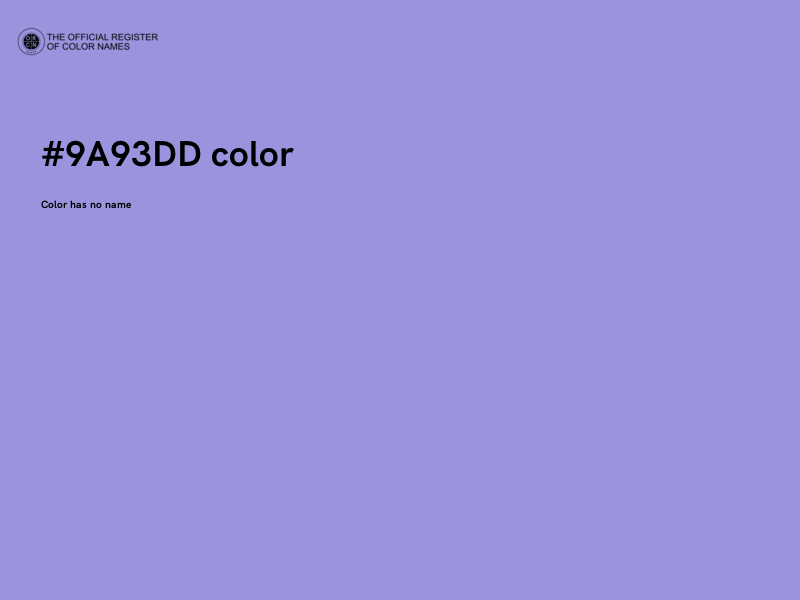 #9A93DD color image