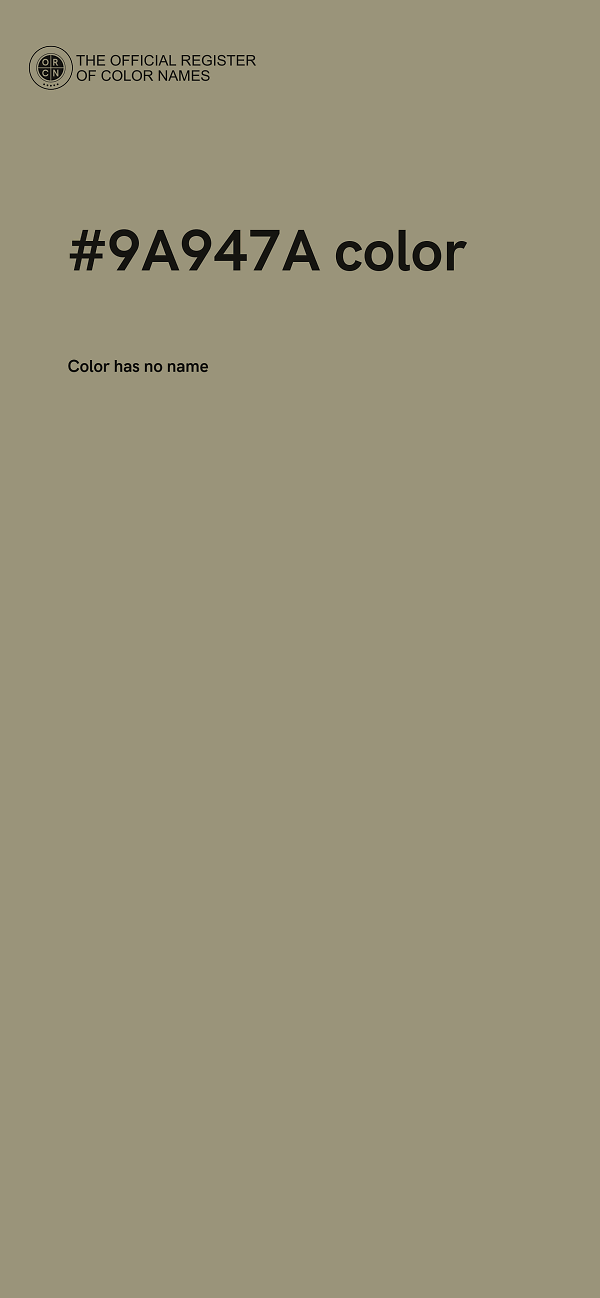 #9A947A color image