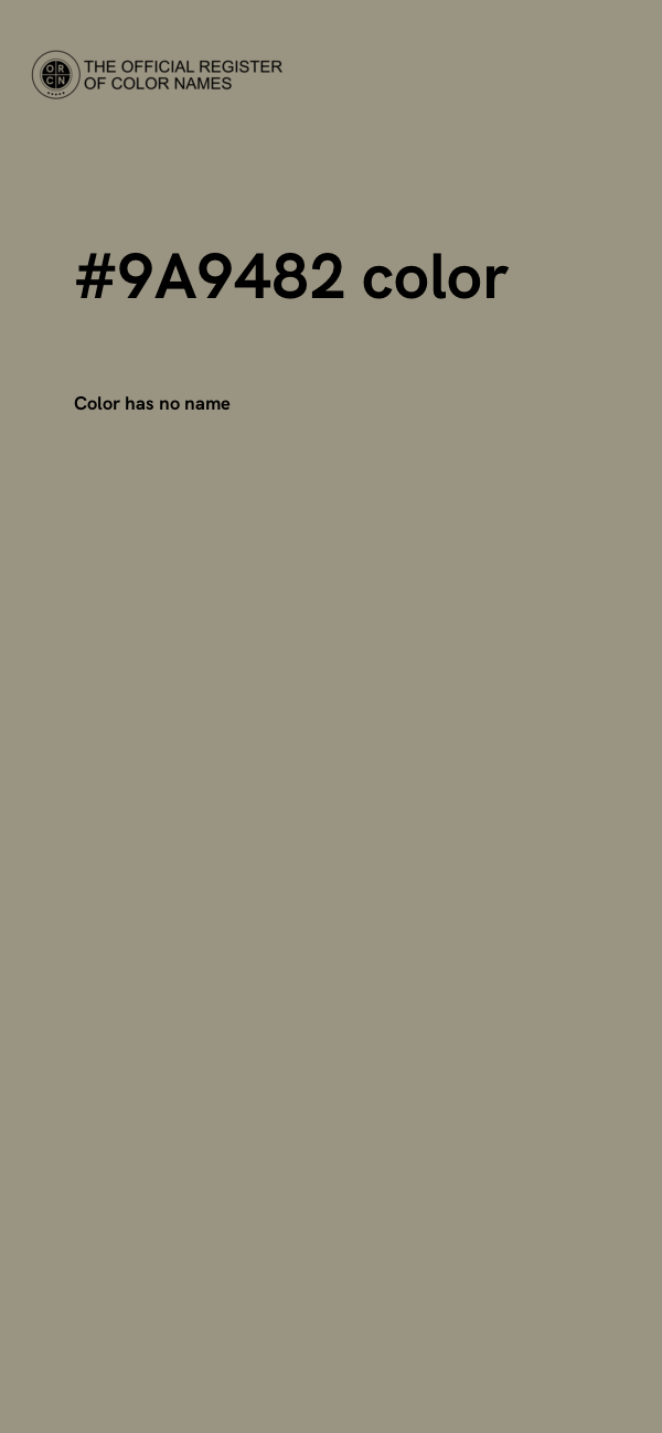 #9A9482 color image