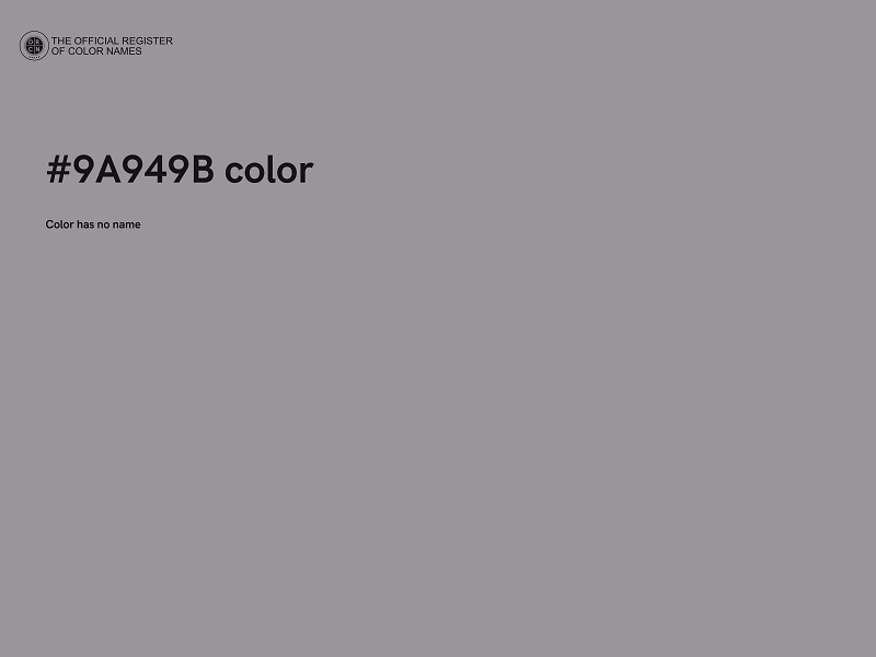 #9A949B color image