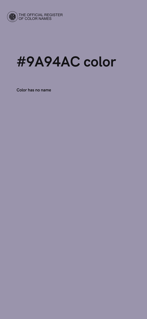 #9A94AC color image