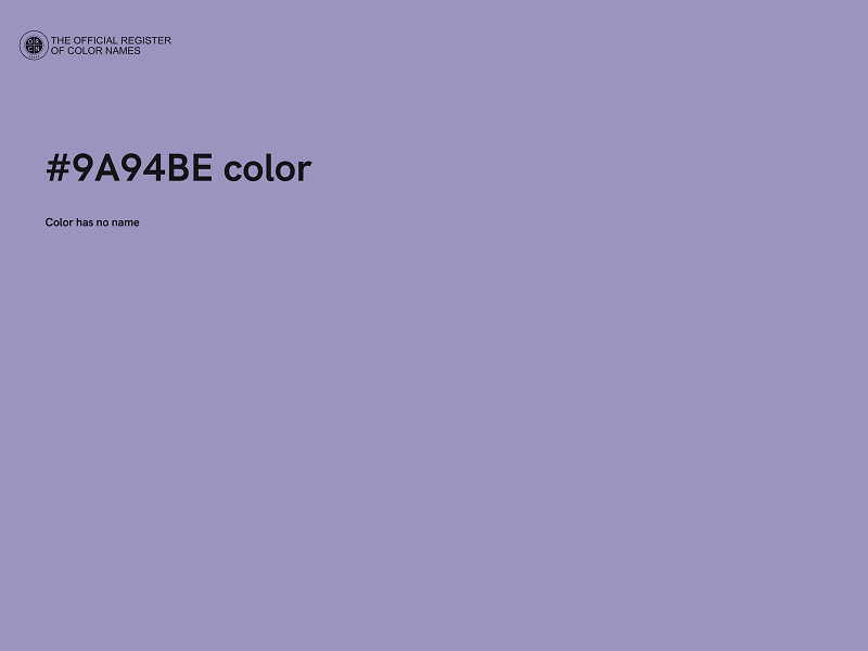 #9A94BE color image