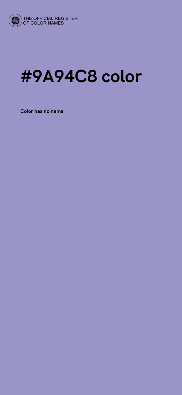 #9A94C8 color image