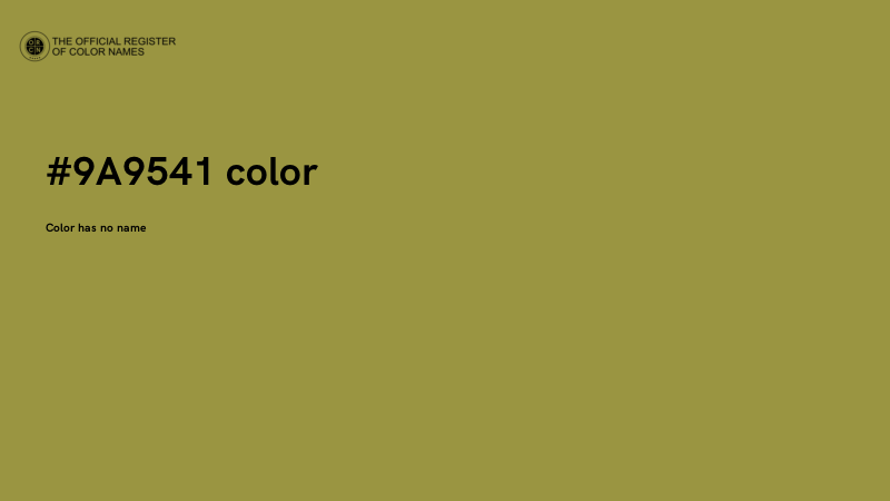 #9A9541 color image