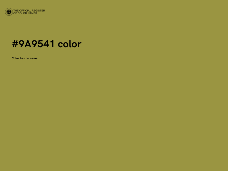 #9A9541 color image