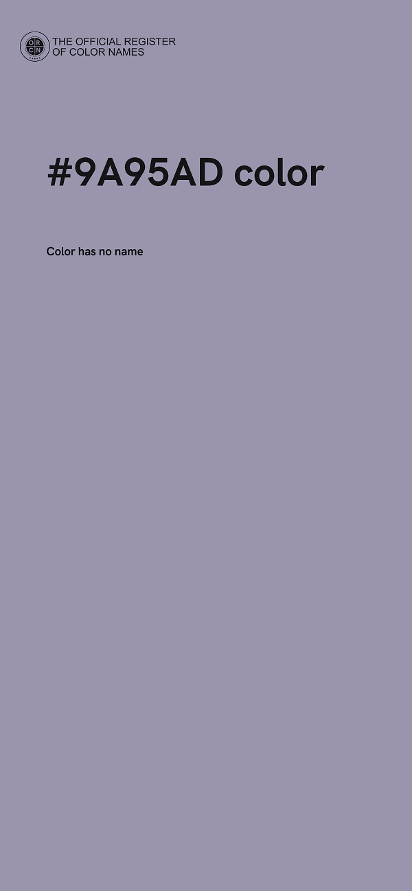 #9A95AD color image