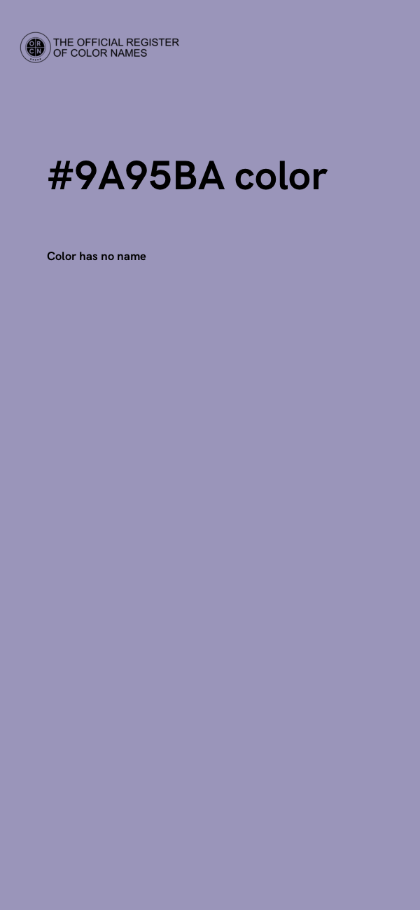 #9A95BA color image