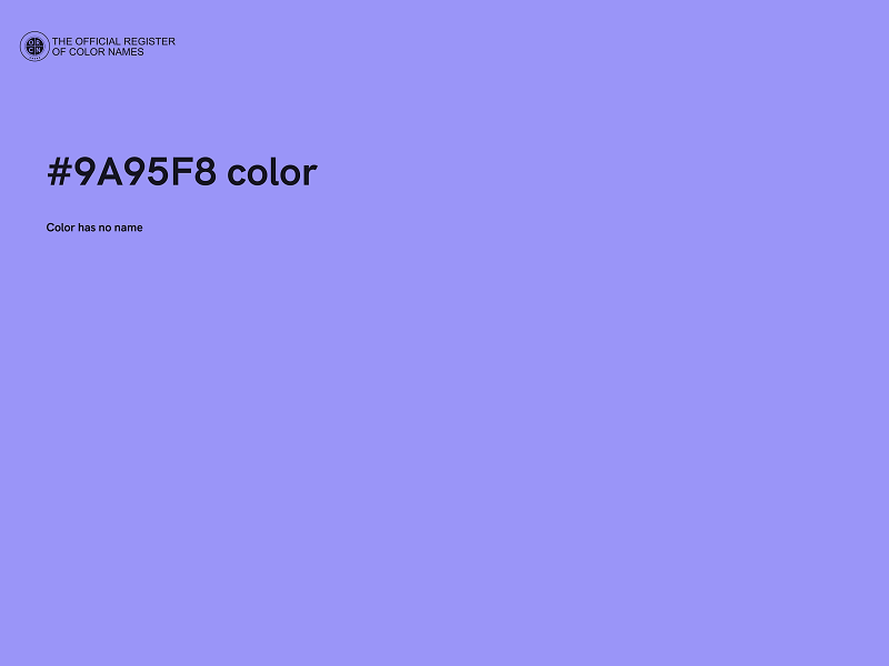 #9A95F8 color image