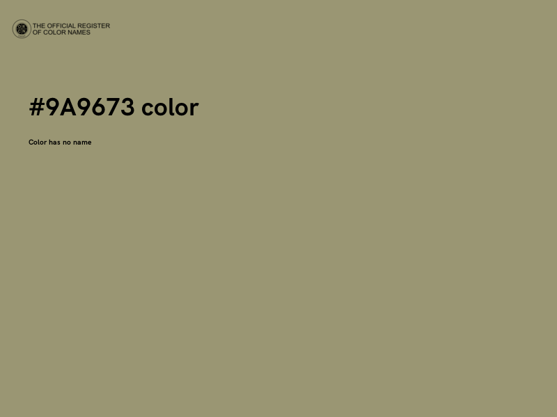 #9A9673 color image