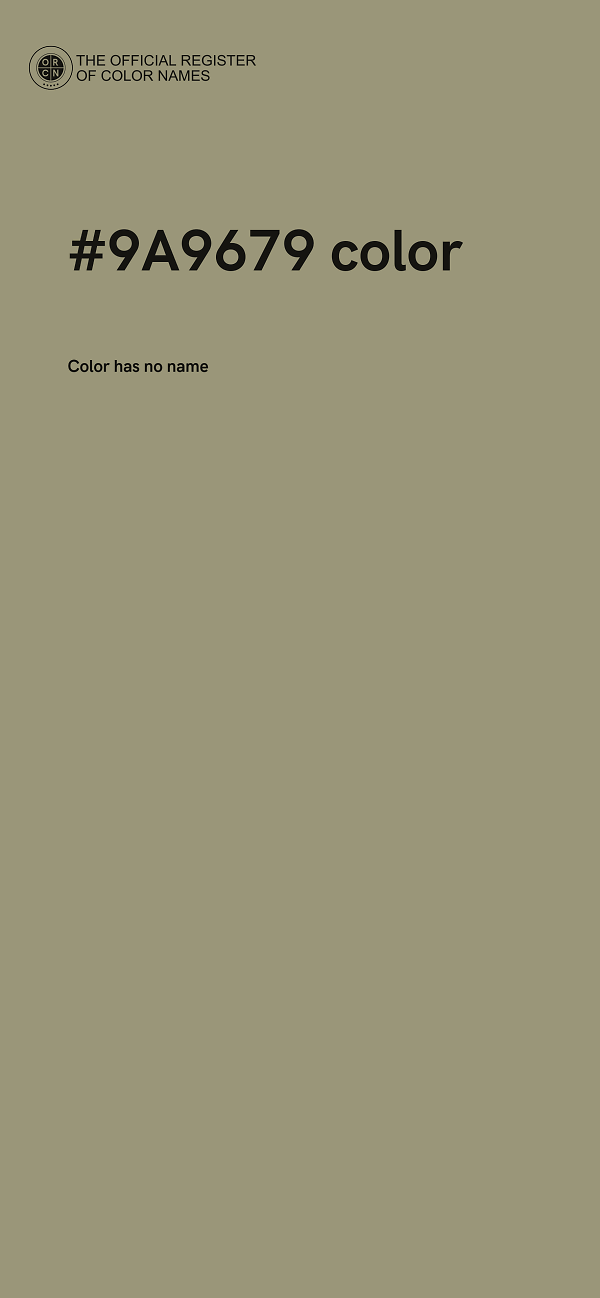 #9A9679 color image