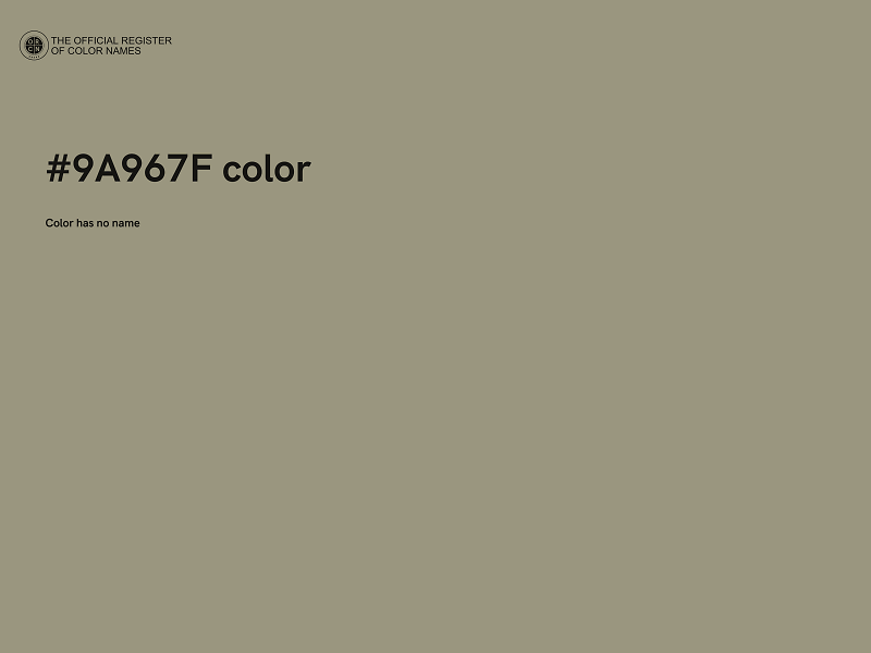 #9A967F color image