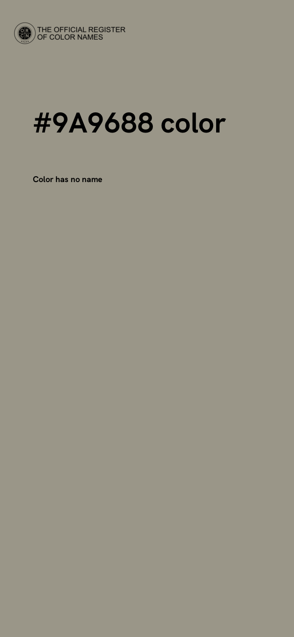 #9A9688 color image