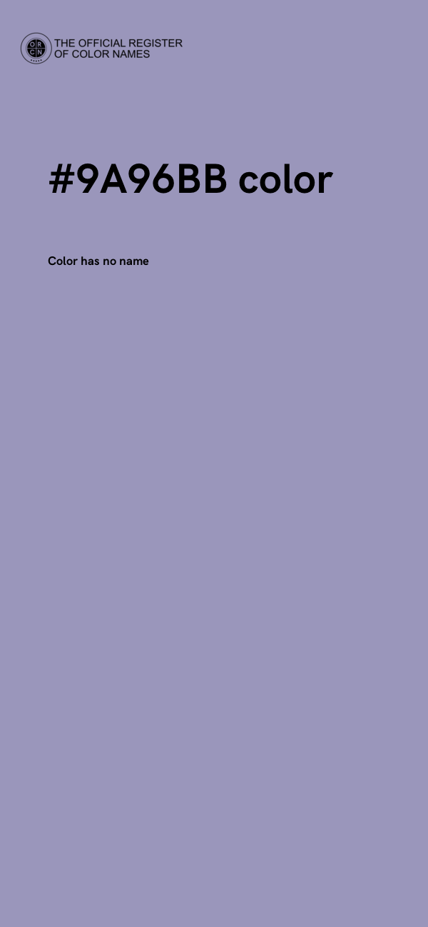 #9A96BB color image