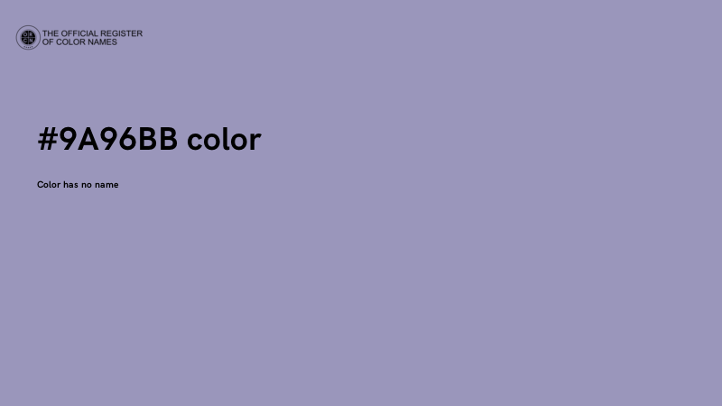 #9A96BB color image