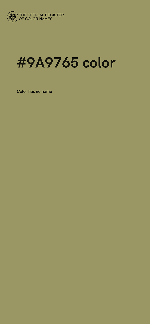 #9A9765 color image