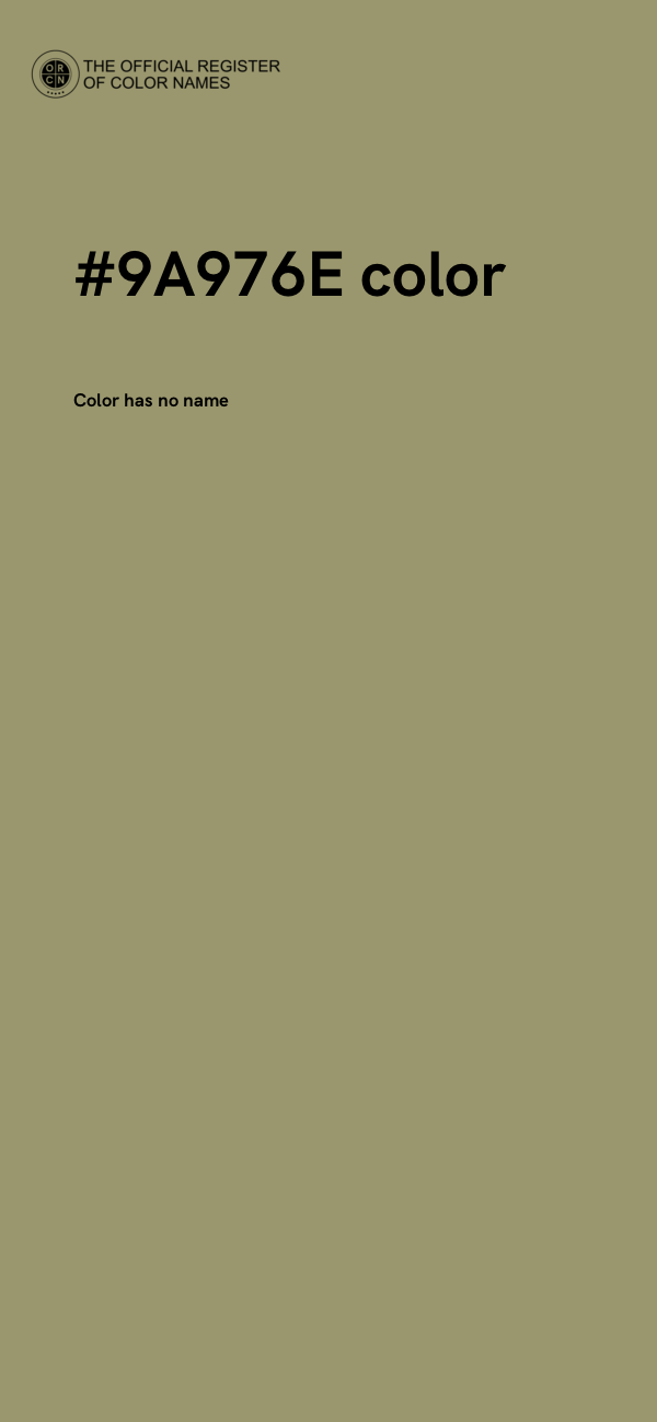 #9A976E color image