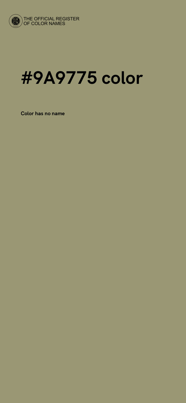 #9A9775 color image