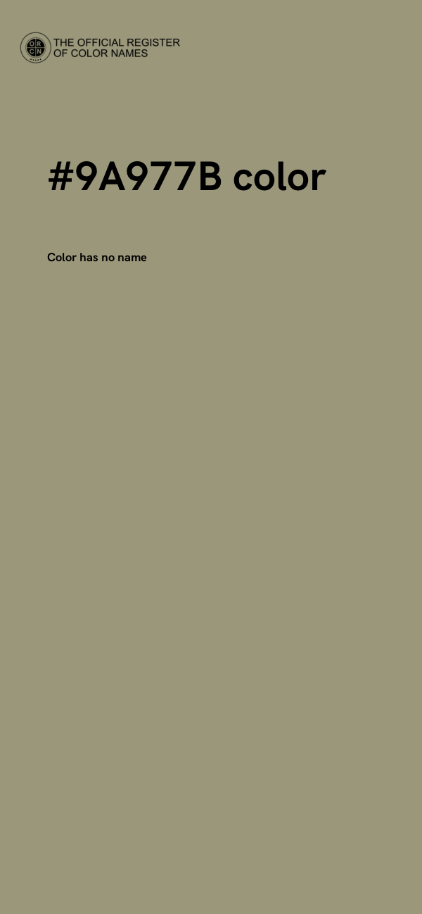 #9A977B color image
