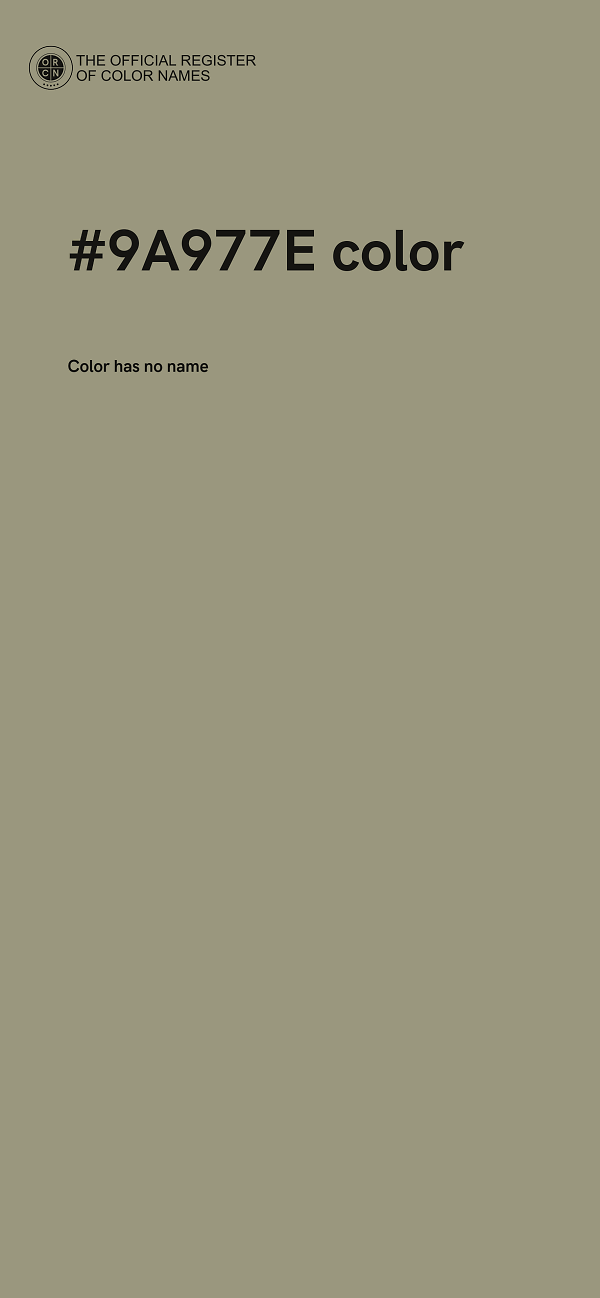 #9A977E color image