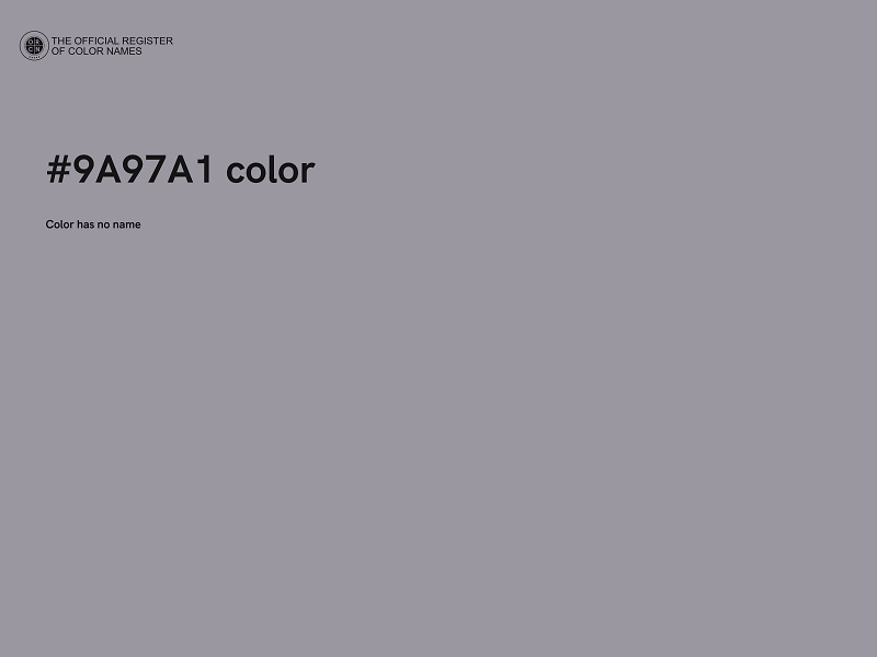 #9A97A1 color image
