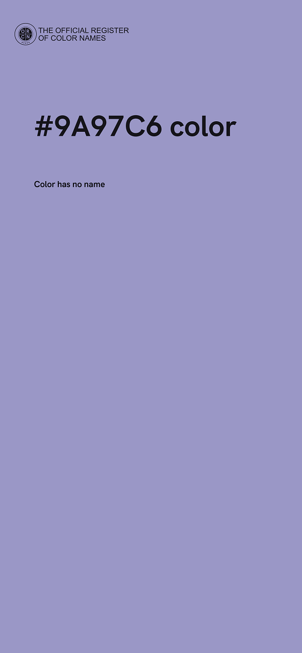 #9A97C6 color image
