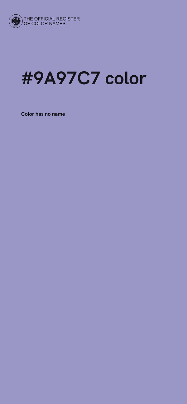 #9A97C7 color image